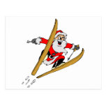 Ski Santa Postcards