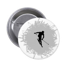 Ski Scribble Style Buttons