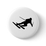 ski skiing downhill skier buttons