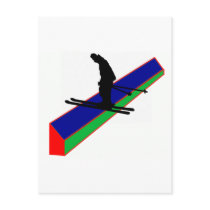 Ski slope bound postcards