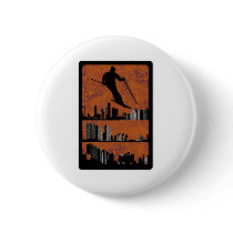 SKI THE PLAN PINBACK BUTTON
