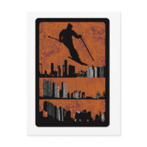 SKI THE PLAN POST CARD