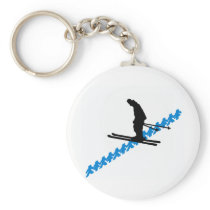 Ski the Slider Keychain