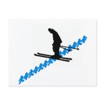 Ski the Slider Postcard