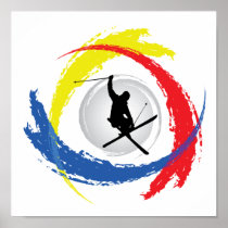 Ski Tricolor Emblem
