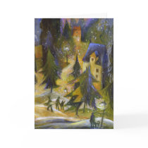 Ski Village Christmas Card