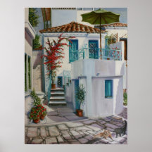 Skiathos Townhouse Posters
