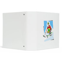 Skier Vinyl Binder