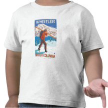 Skier Carrying Snow Skis - Whistler, BC Canada Shirt
