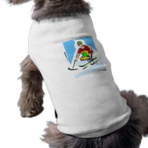Skier Doggie Tee Shirt