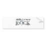 Skiers Rock Bumper Sticker