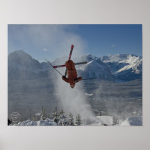 Skieur inversé posters