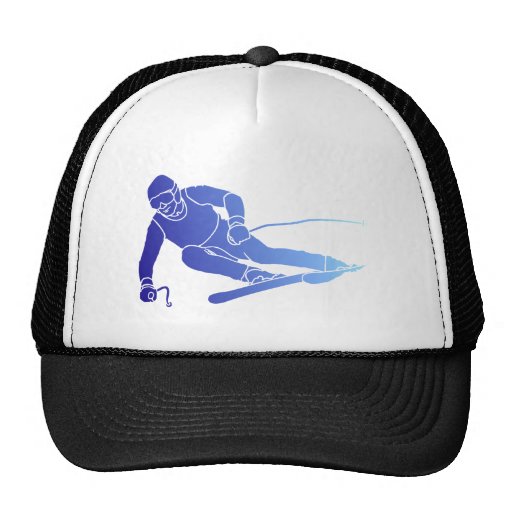 Skifahrer skier baseball mütze