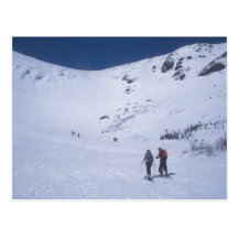Skiiers at Tuckerman's Ravine Mount Washington Post Card