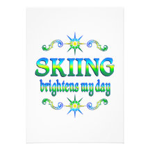 Skiing Brightens Custom Invites