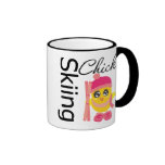Skiing Chick Coffee Mugs