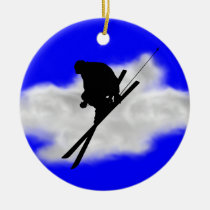 skiing ornaments