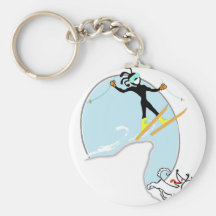 Skiing Key Chains