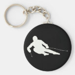 skiing keychain