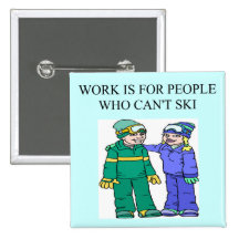skiing lovers pins