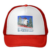 Skiing Polar Bear Hat