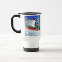 Skiing Polar Bear Mug