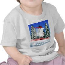 Skiing Polar Bear T-shirt