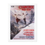 Skiing Promotional Poster Post Cards