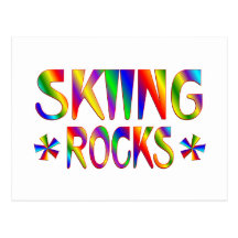 SKIING ROCKS POSTCARDS