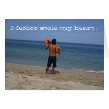 Skimboarder Contemplation; Mexico Souvenir Cards