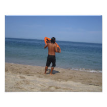Skimboarder Contemplation Photographic Print