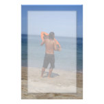 Skimboarder Contemplation Stationery Design
