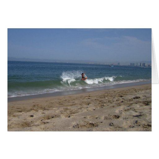 Skimboarder Success Greeting Card