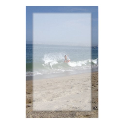 Skimboarder Success Personalized Stationery