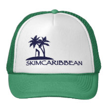 Skimcaribbean palm logo foamy hat
