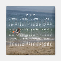 Skimming the Surf; 2012 Calendar Fridge Magnet