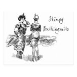 Skimpy Bathing Suits Postcards