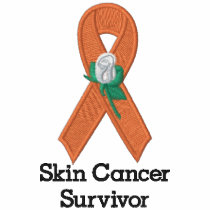 Skin Cancer Awareness :: Embroider Orange Ribbon 2 Polo