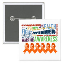 Skin Cancer Awareness Inspirational Words Button