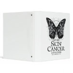 Skin Cancer Butterfly 2 Vinyl Binder