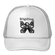 Skin Cancer Butterfly Survivor Hats