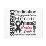 Skin Cancer Caregivers Collage postcards