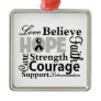 Skin Cancer Collage of Hope Ornament