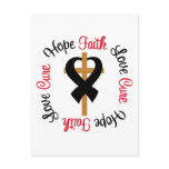 Skin Cancer Faith Hope Love Cross Postcards