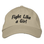 Skin Cancer Fight Like a Girl Embroidered Baseball Cap