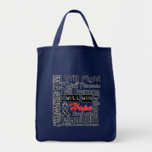 Skin Cancer Fight Persevere Overcome Win Bags