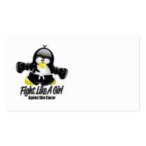 Skin Cancer Fighting Penguin Business Cards