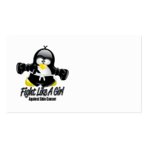 Skin Cancer Fighting Penguin Business Cards