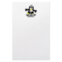 Skin Cancer Fighting Penguin Stationery Design