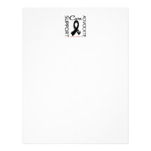 Skin Cancer Support Advocate Cure Letterhead Design